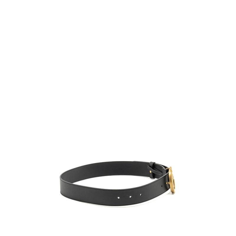Gucci Size 85 4cm Wide GG Marmont Leather Belt GHW
