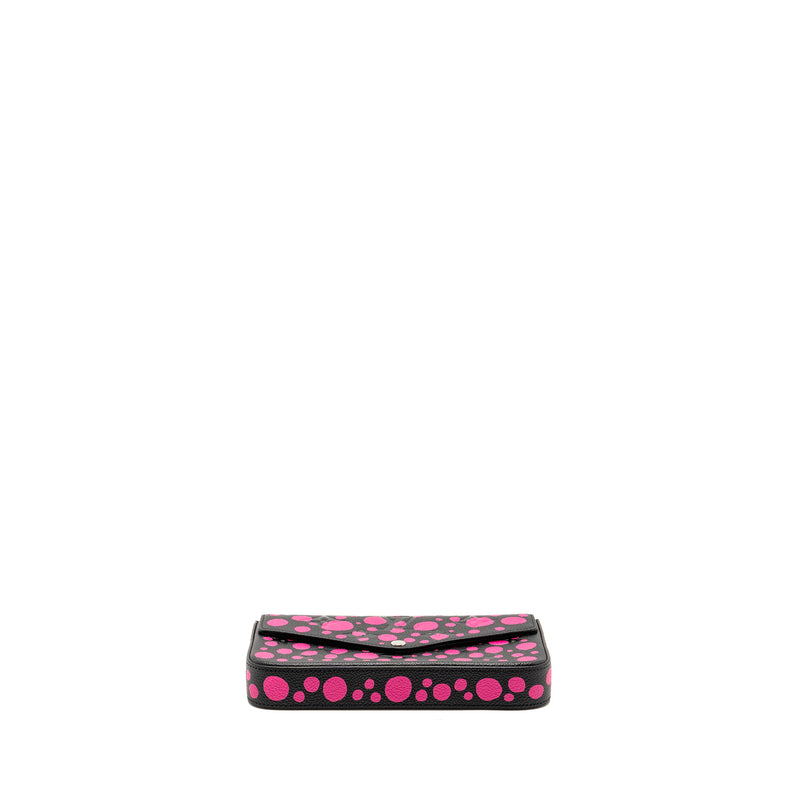 Louis Vuitton Yayoi Kusama Felicie Pochette Monogram Empreinte Leather Black/Pink SHW