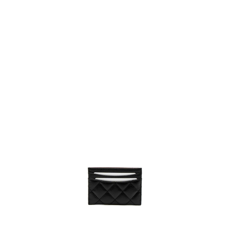 Chanel Classic Card Holder Caviar Black GHW (Microchip)