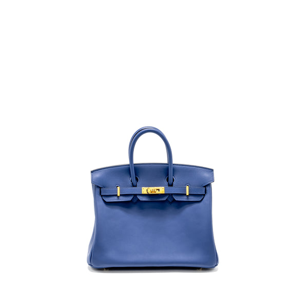 Hermes Birkin 25 Swift Blue Brighton GHW Stamp C