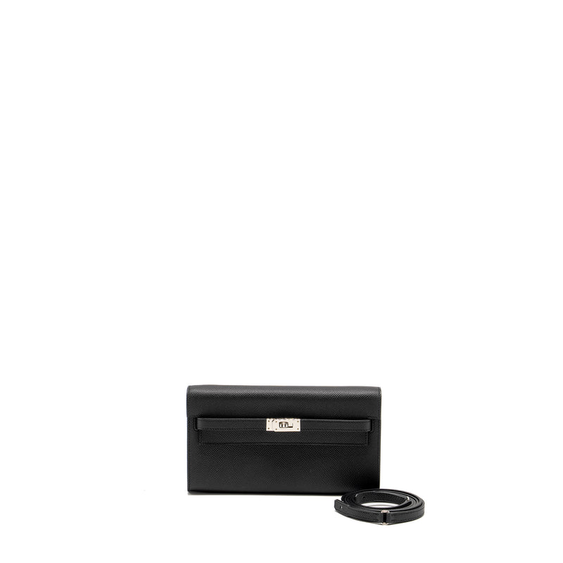 Hermes Classic Kelly To Go Epsom Black SHW Stamp W