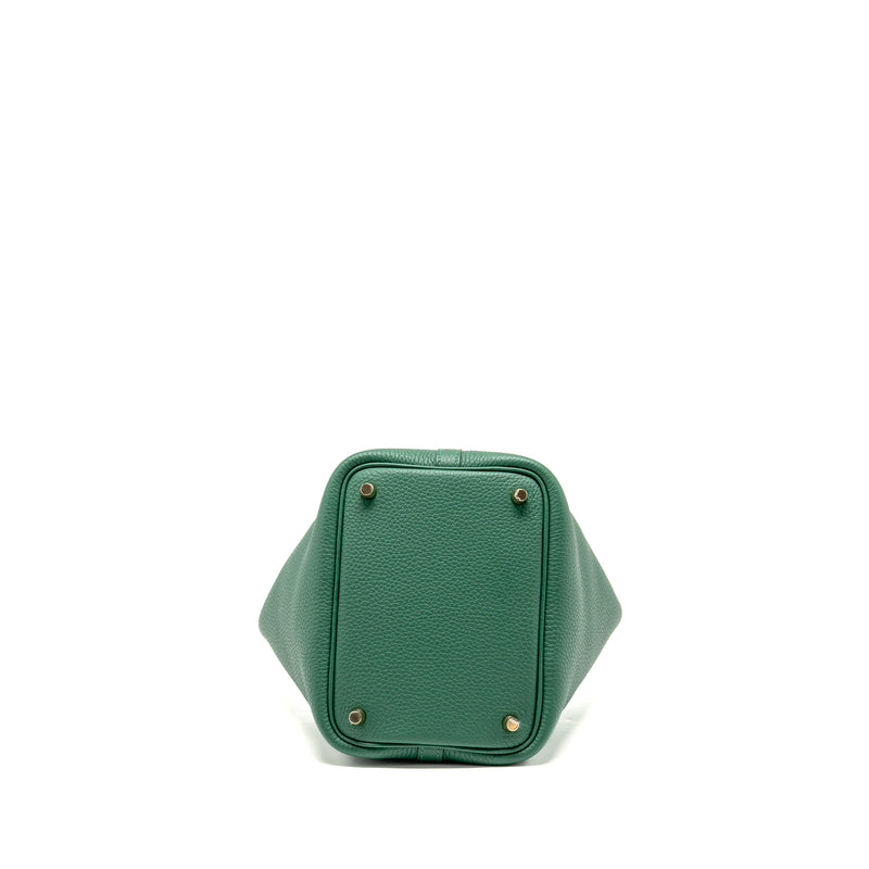 Hermes Picotin 18 Lock Bag Clemence Vert Moyen GHW Stamp K