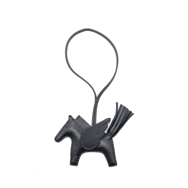 Hermes Rodeo Pegase PM Bag Charm ardoise Stamp W