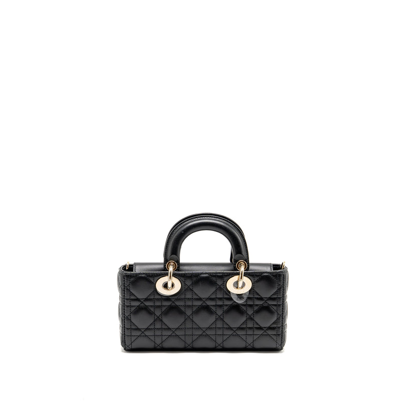 Dior Small Lady D-Joy Bag Cannage Lambskin Black LGHW