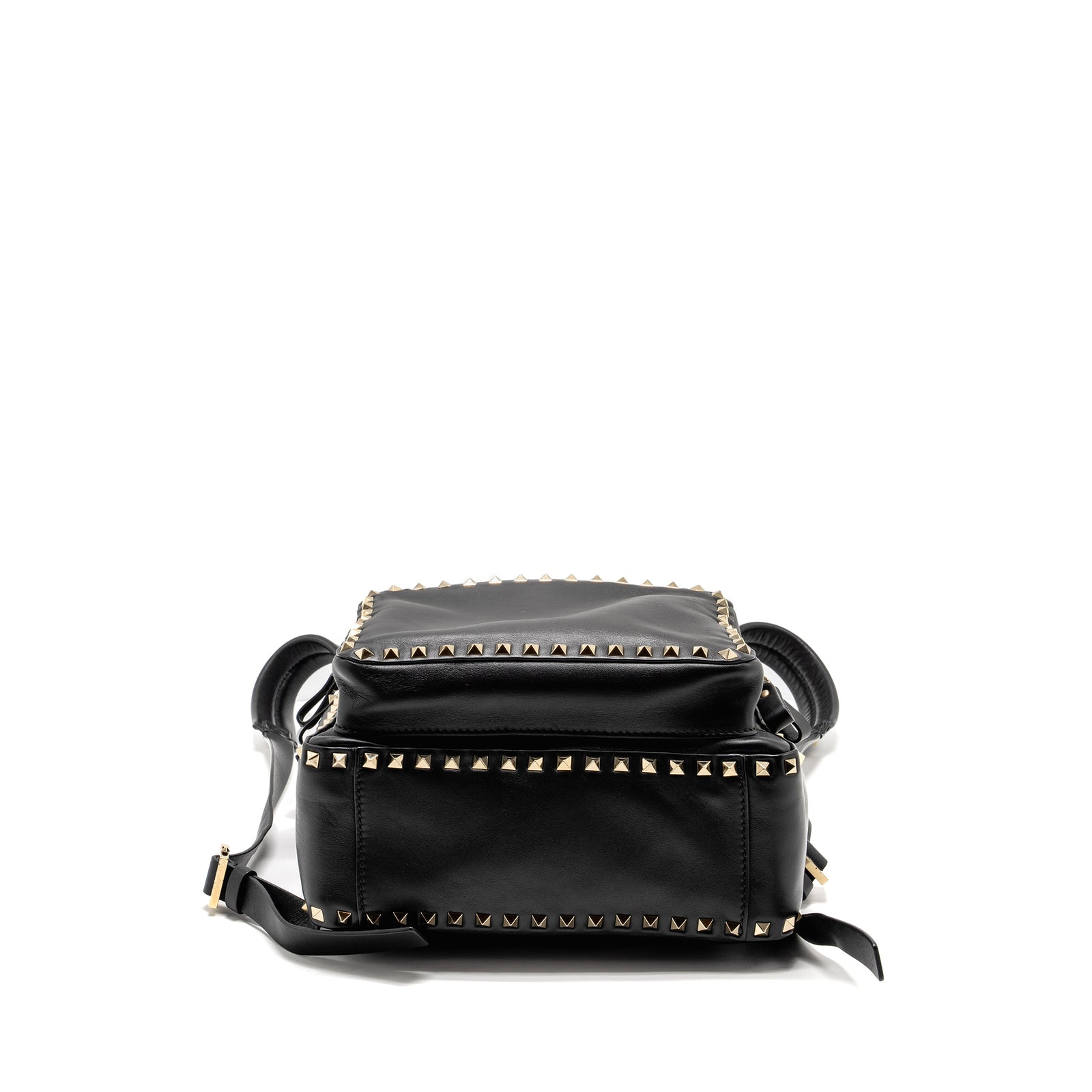 Valentino Rockstud Backpack Leather Black GHW display picture 2