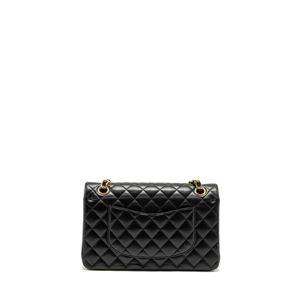 Chanel  Medium Classic Double  Flap Bag Lambskin Black GHW