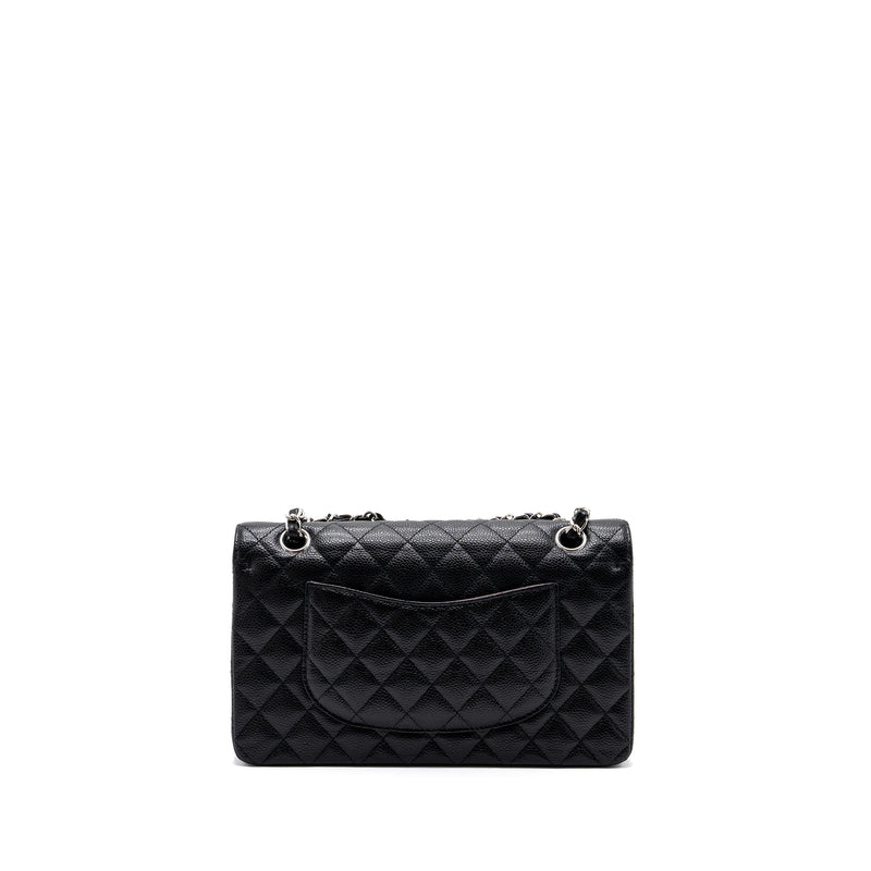 Chanel Medium Classic Double Flap Bag Caviar Black SHW (Microchip)