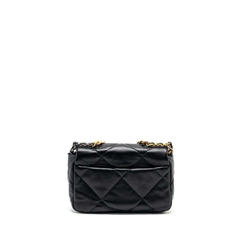 Chanel small 19 bag lambskin black multicolour hardware (Microchip)