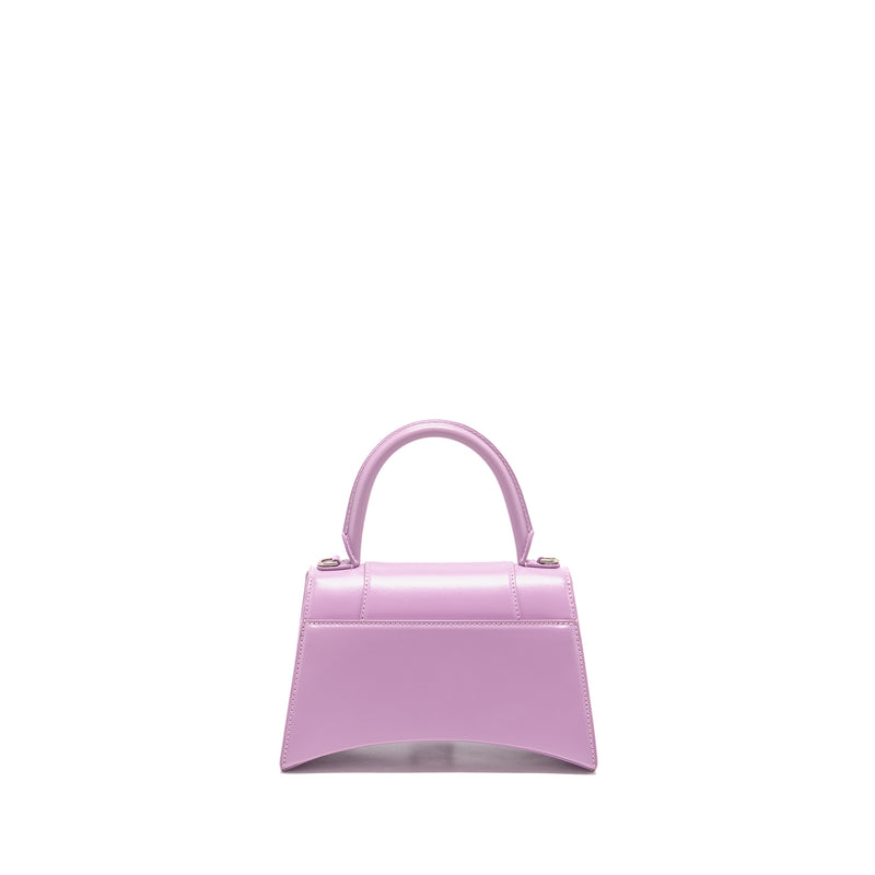 Balenciaga Small Hourglass Bag Calfskin Light Purple SHW