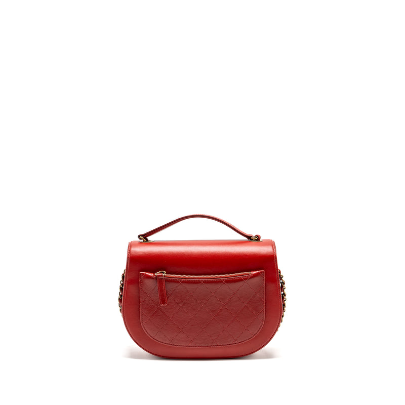 Chanel Medium Coco Curve Flap Bag Calfskin Red GHW