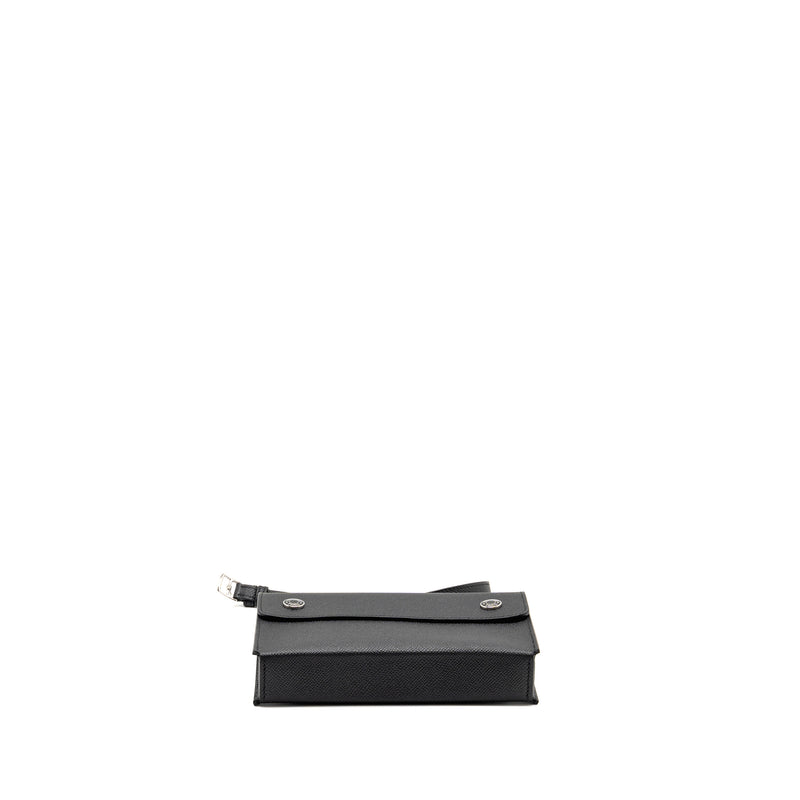 Hermes Hermesnap epsom black SHW stamp K