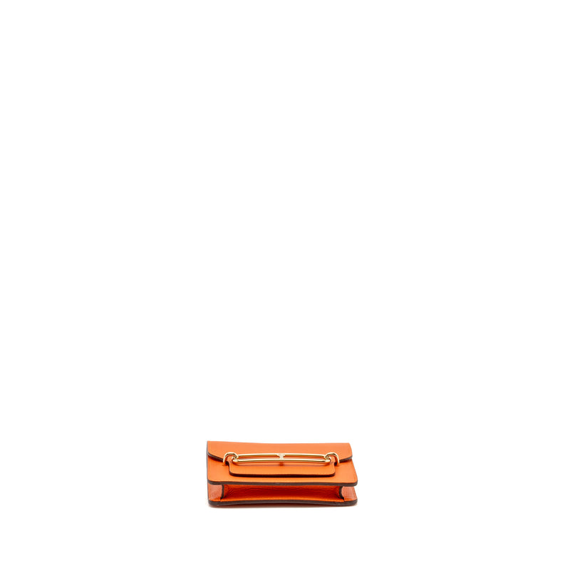 Hermes Roulis Slim Evercolor Orange GHW Stamp U