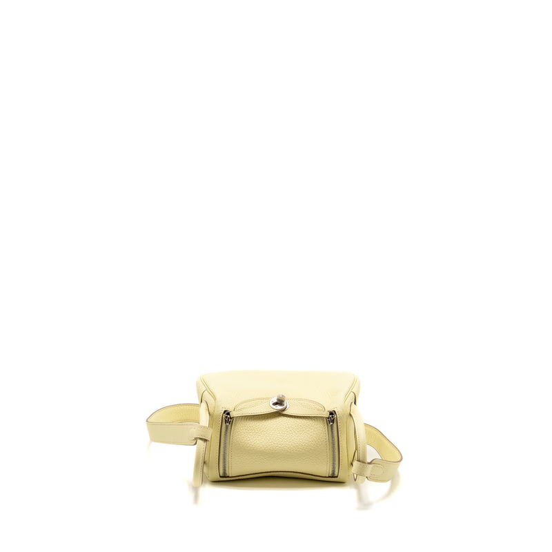 Hermes Mini Lindy II Clemence Jaune Milton SHW Stamp W