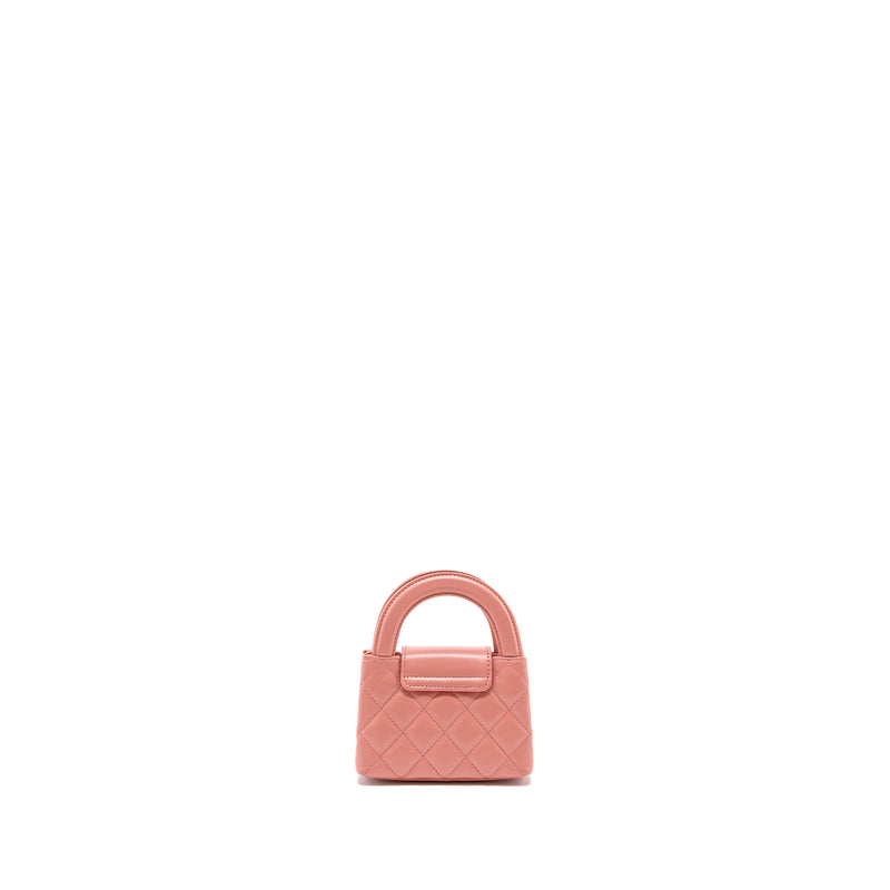 Chanel 23k Nano Shopping Tote Calfskin Pink GHW(Microchip)