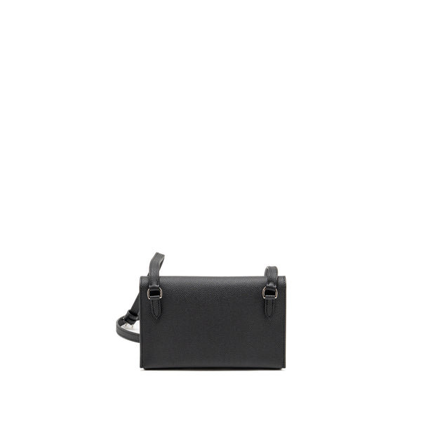 Hermes Hermesnap epsom black SHW stamp K