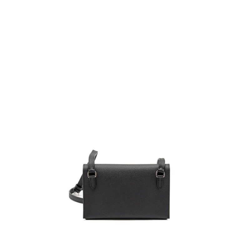 Hermes Hermesnap epsom black SHW stamp K
