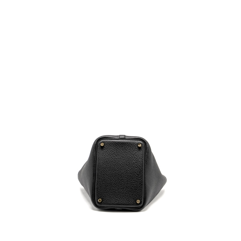 Hermes Picotin 18 Lock Bag Clemence Black GHW STAMP U