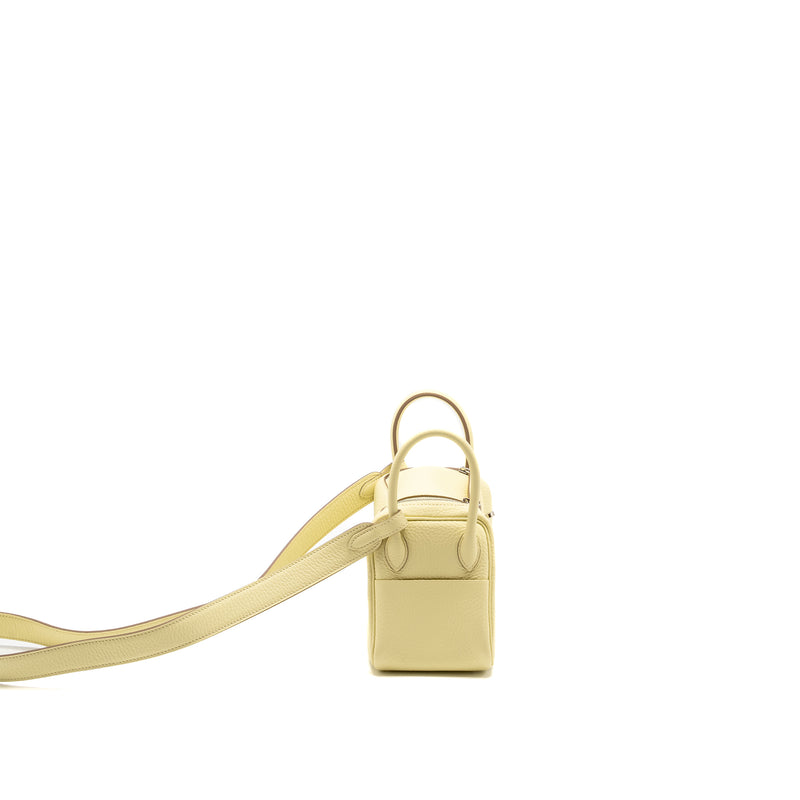 Hermes Mini Lindy II Clemence Jaune Milton SHW Stamp W