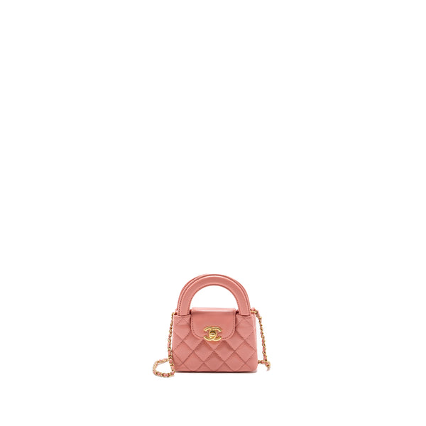 Chanel 23k Nano Shopping Tote Calfskin Pink GHW(Microchip)