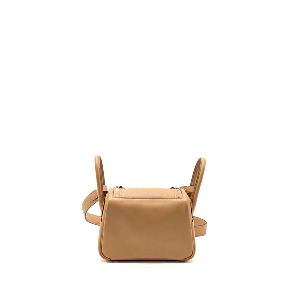 Hermes Mini Lindy Swift Chai/Mauve Sylvestre SHW Stamp U