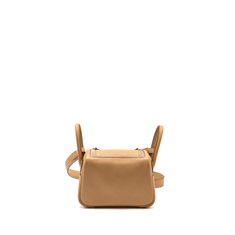 Hermes Mini Lindy Swift Chai/Mauve Sylvestre SHW Stamp U