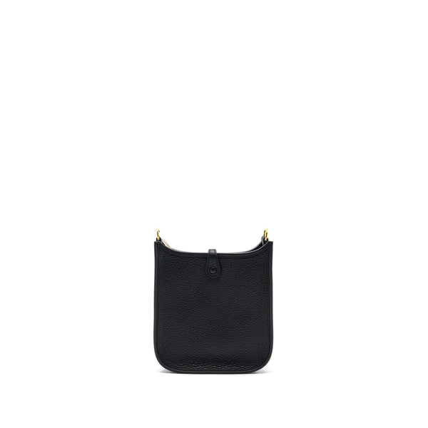 Hermes Mini Evelyn Clemence Black GHW Stamp B