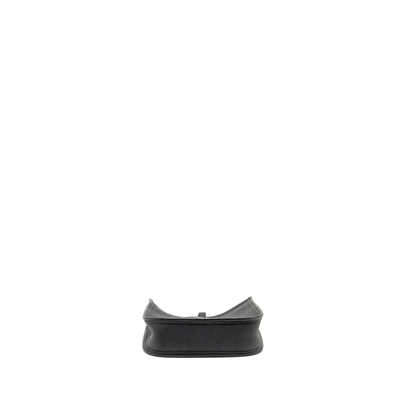 Hermes Mini Evelyne Clemence Black GHW Stamp Y