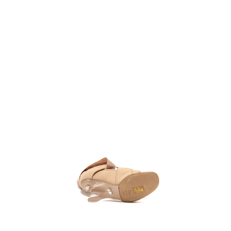 Dior Size 37 Lace Up Etoile Sandals Beige