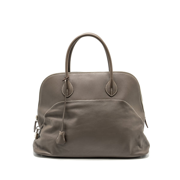 Hermes Bolide Relax Swift Etoupe SHW Stamp Square Q