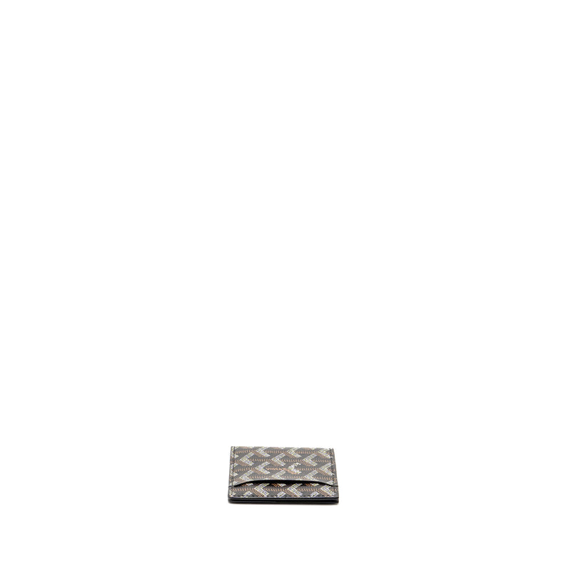 Goyard Bifold Wallet Multi Slot Goyardline Canvas Black