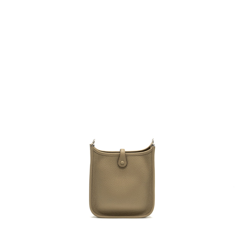 Hermes mini evelyn clemence beige Marfa with multicolour strap SHW stamp b