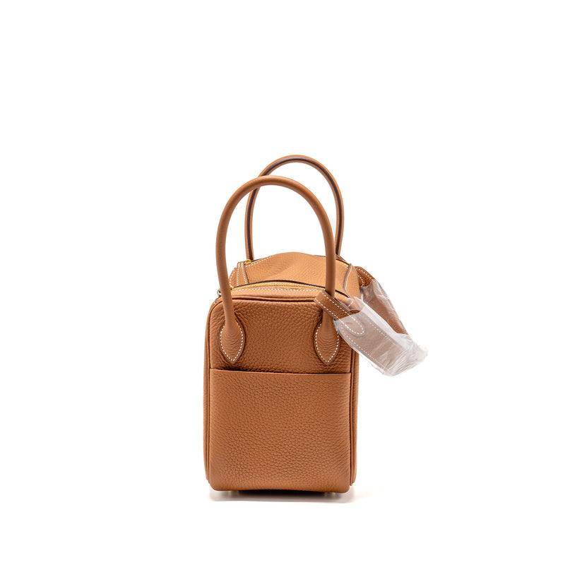 Hermes Lindy 26 Clemence Gold GHW Stamp Z