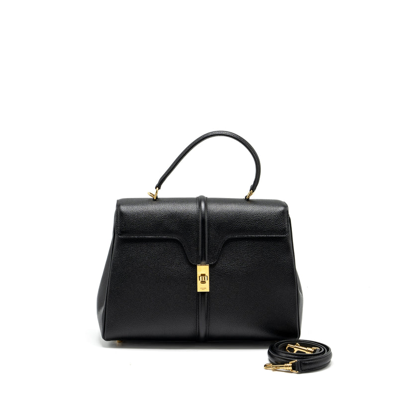 Celine 16 Bag Grained Calfskin Black GHW