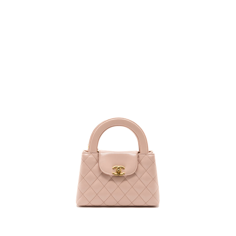 Chanel 23k Mini Shopping Bag Calfskin Light Pink  Brushed GHW(Microchip)