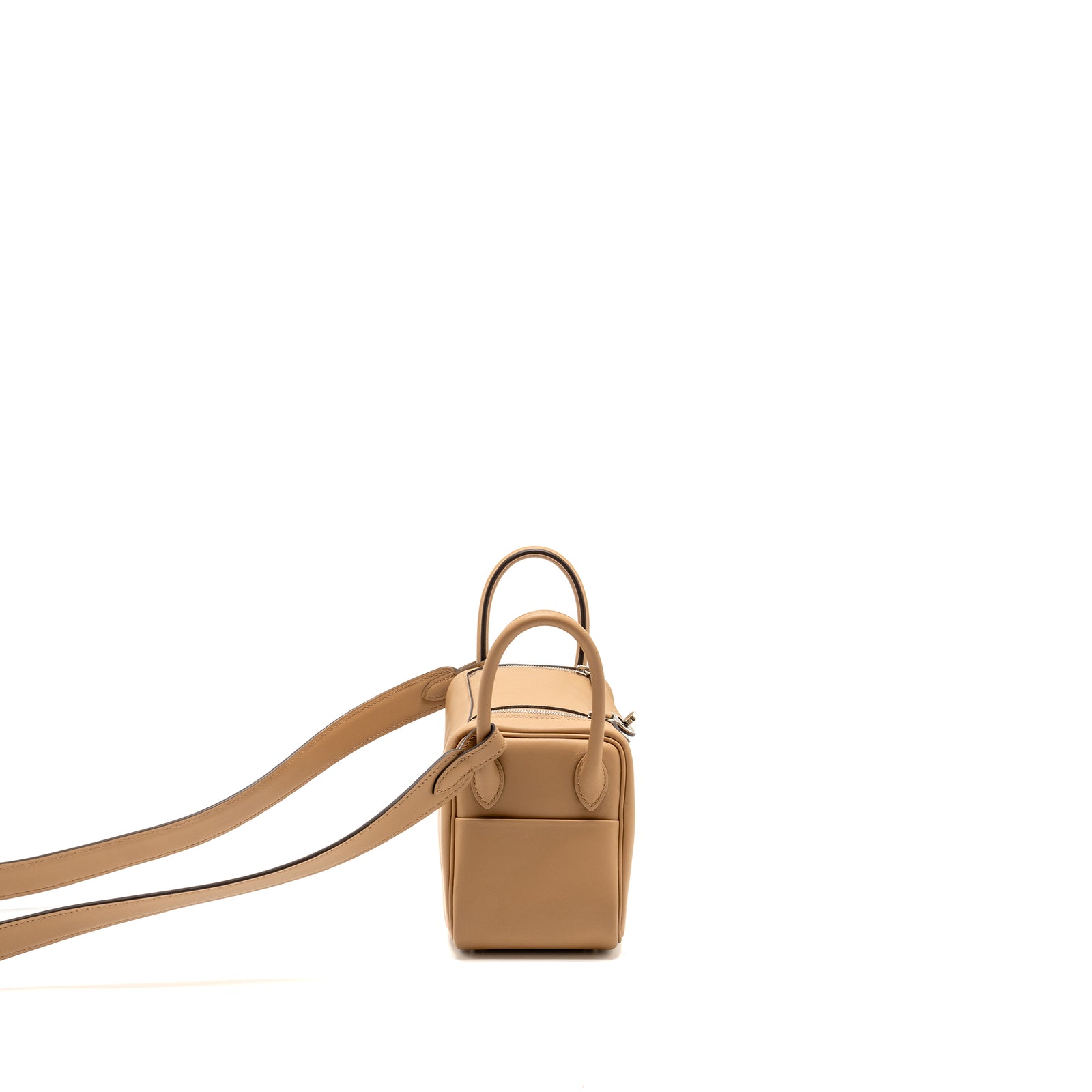 Hermes Mini Lindy Swift Chai/Mauve Sylvestre SHW Stamp U