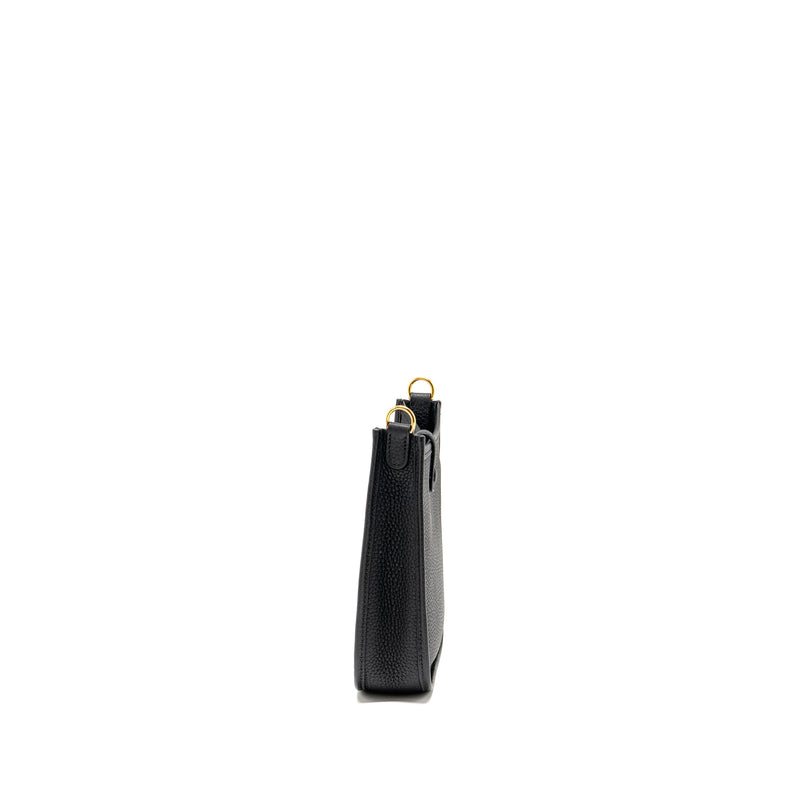 Hermes Mini Evelyne Clemence Black GHW Stamp Y