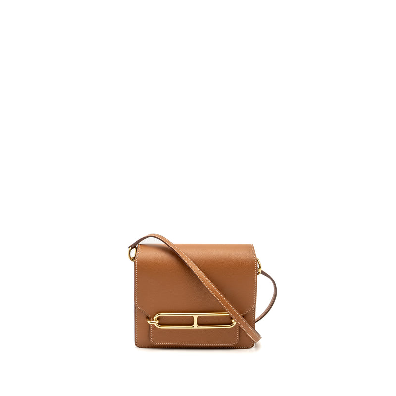 Hermes Mini Roulis Evercolor Gold GHW Stamp Y