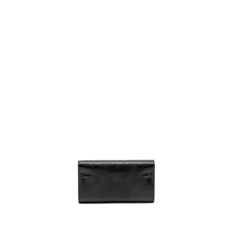 Hermes Kelly To Go Lizard Niloticus Lisse Black GHW Stamp U