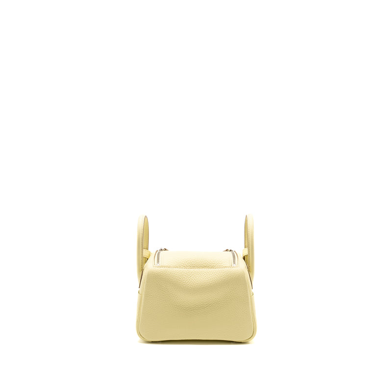 Hermes Mini Lindy II Clemence Jaune Milton SHW Stamp W