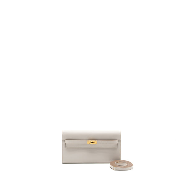 Hermes Kelly to Go Epsom Gris Pale GHW Stamp B