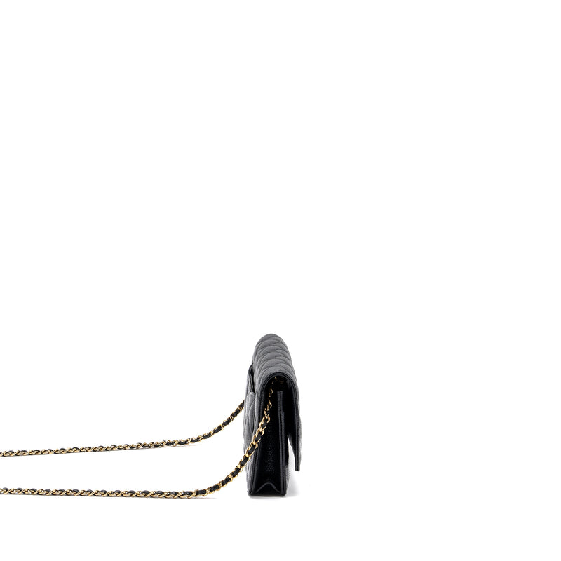 Chanel Classic Wallet On Chain Black Caviar Black GHW