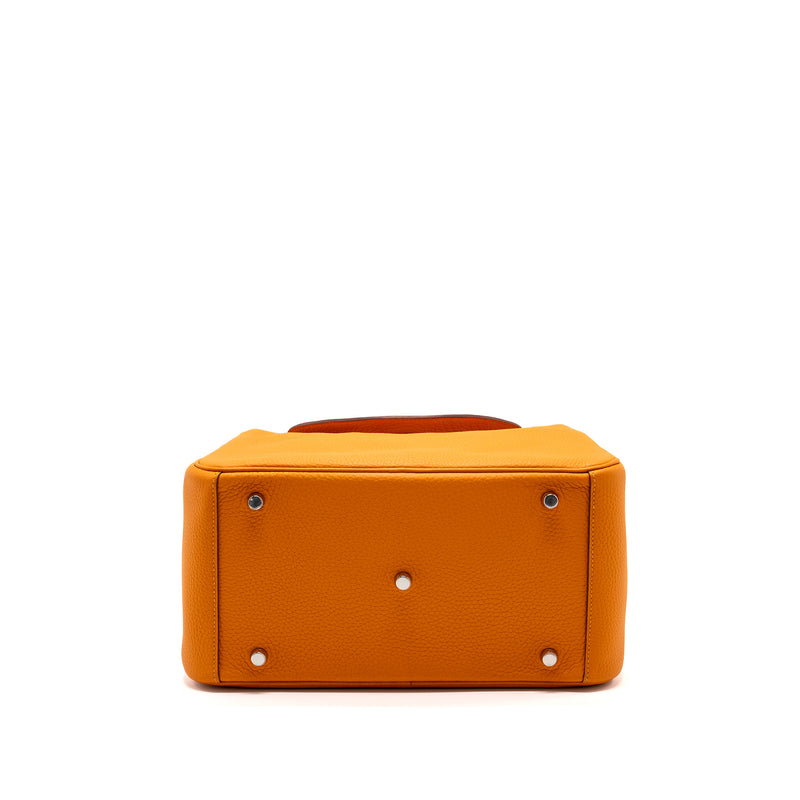Hermes Lindy 30 Clemence Apricot SHW Stamp D