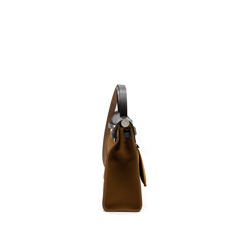 HERMES HERBAG 31 Berline/Vache Hunter Alezan/Ebene SHW STAMP D