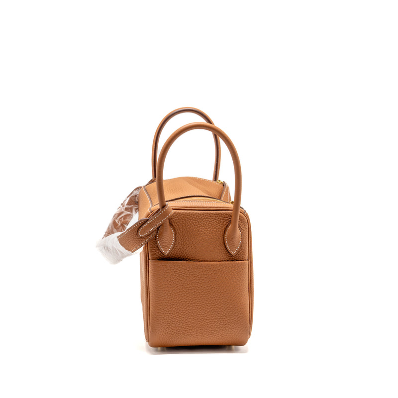 Hermes Lindy 26 Clemence Gold GHW Stamp Z