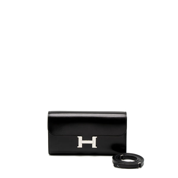 Hermes Constance To Go Box Black SHW Stamp B