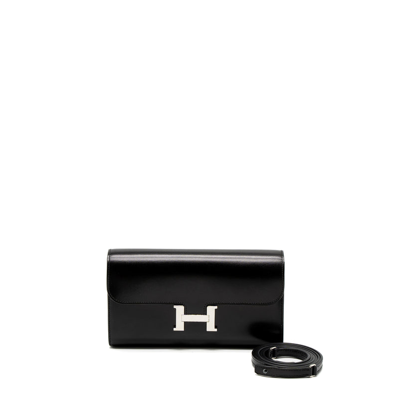Hermes Constance To Go Box Black SHW Stamp B