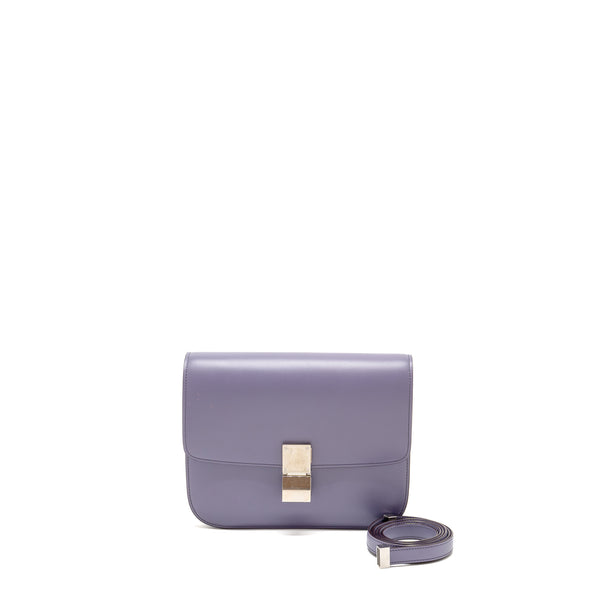 CELINE レザー スタッズバック パープル Celine Medium Classic Box Bag Calfskin Purple SHW