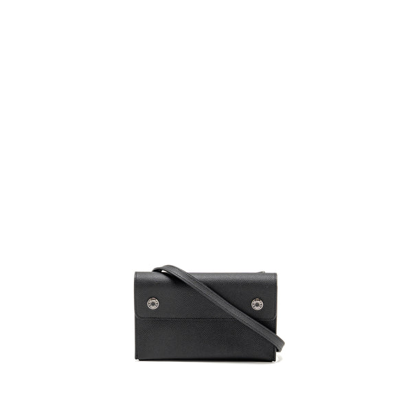 Hermes Hermesnap epsom black SHW stamp K