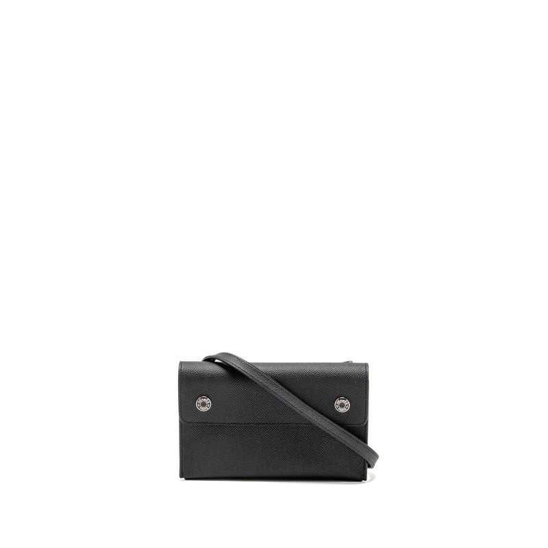 Hermes Hermesnap epsom black SHW stamp K