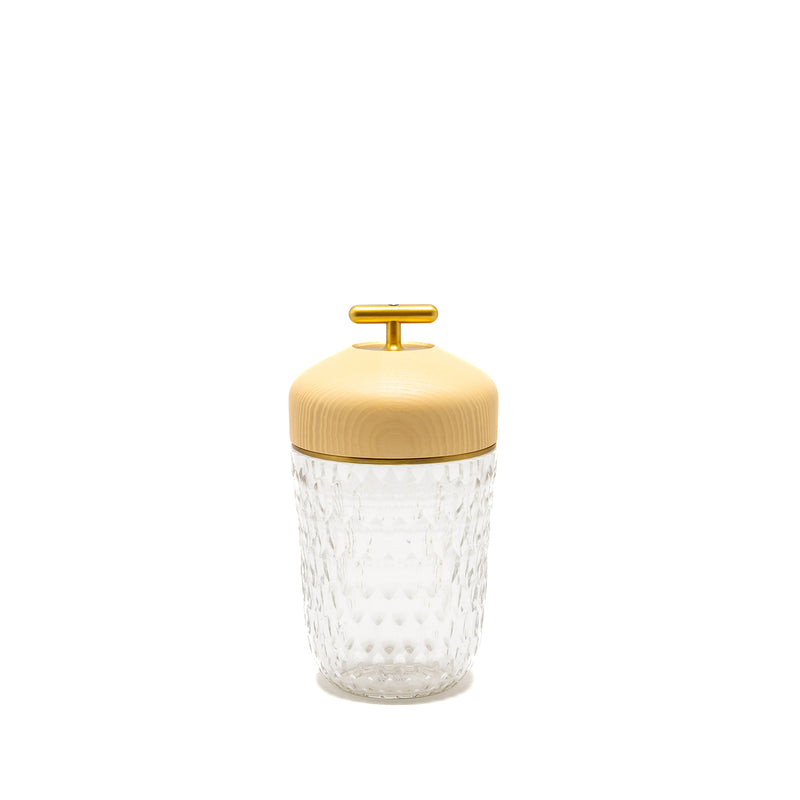 Hermes X Saint Louis Folia Portable Lamp Clair / Clear GHW